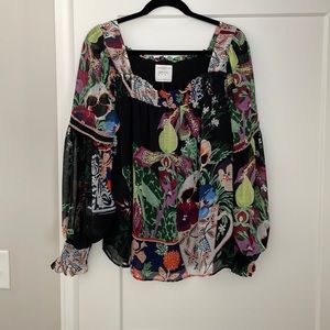 Anthropologie Black Blouse